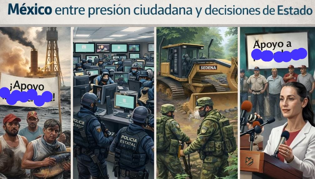 Reacomodo político: México entre presión ciudadana y decisiones de Estado