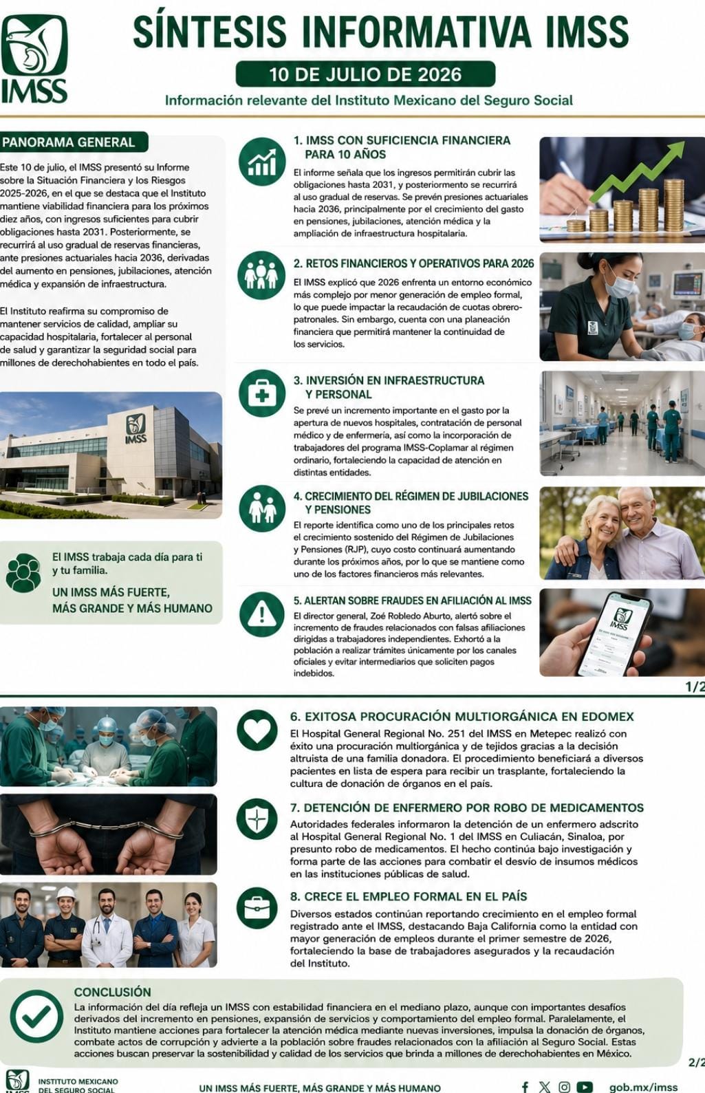 Este 10 de julio, el Instituto Mexicano del Seguro Social (IMSS) concentró la atención pública por la presentación de su Informe sobre la Situación Financiera y los Riesgos 2025-2026.