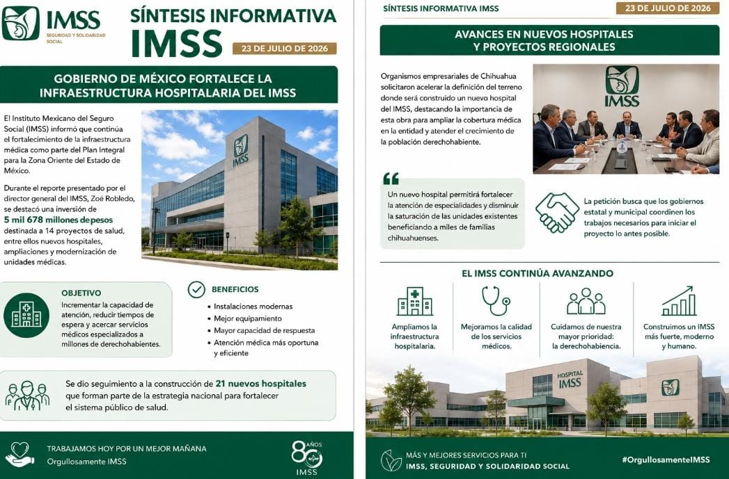 Gobierno de México fortalece la infraestructura hospitalaria del IMSS