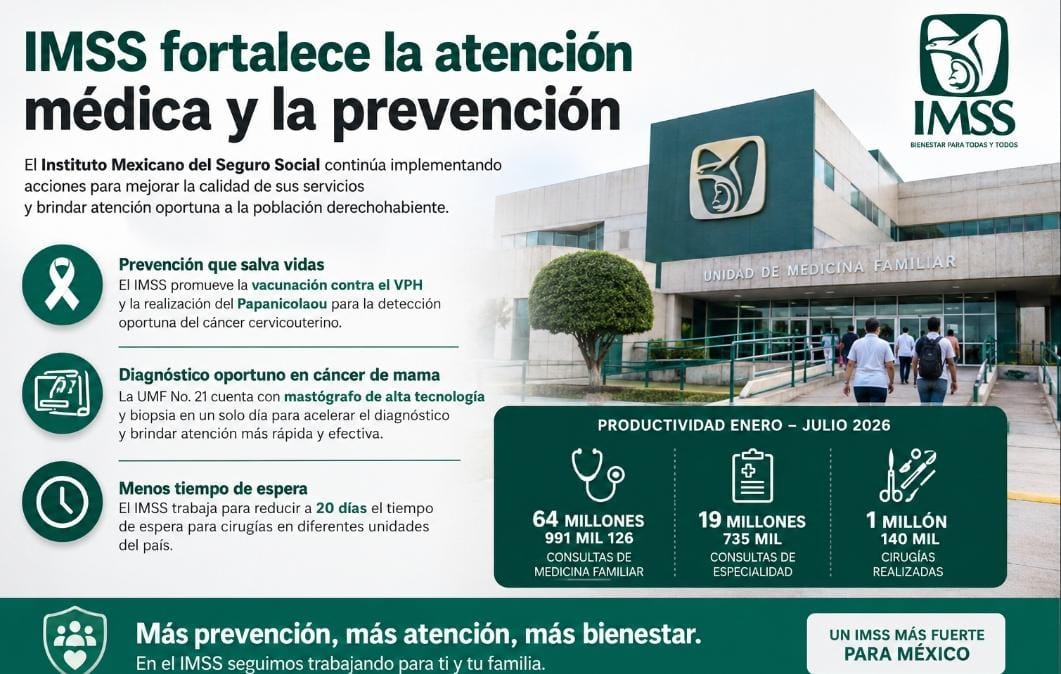 IMSS fortalece la prevención de la salud infantil con más de 800 brigadas en escuelas de México.